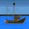 (Animated) Old Fishing Boat.
